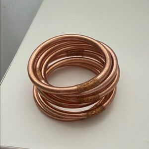 Rose gold ALL WEATHER BANGLES® (SET OF 6)